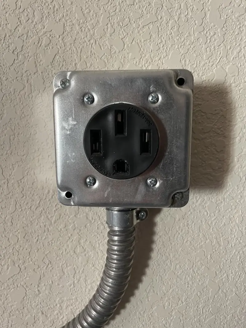 NEMA 14-50 outlet installed for Electrical Panel Upgrade in Silver Firs